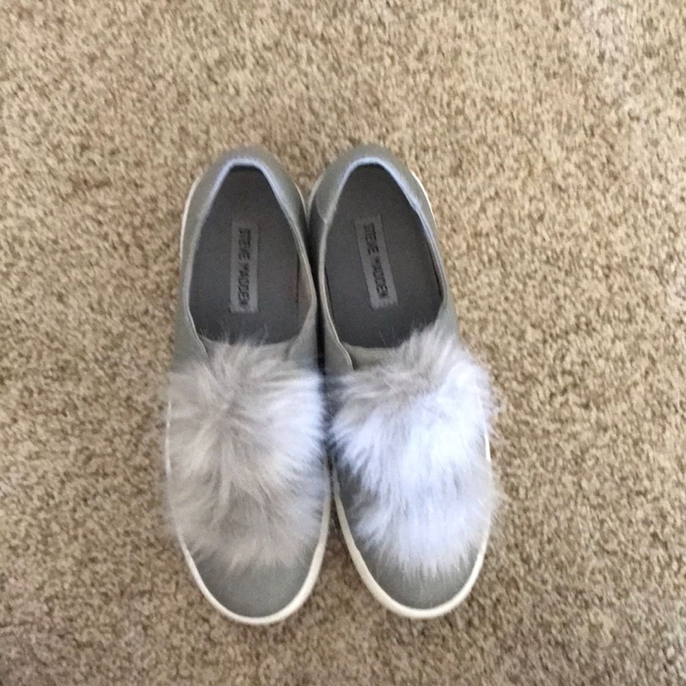 Steve Madden puff ball sneakers